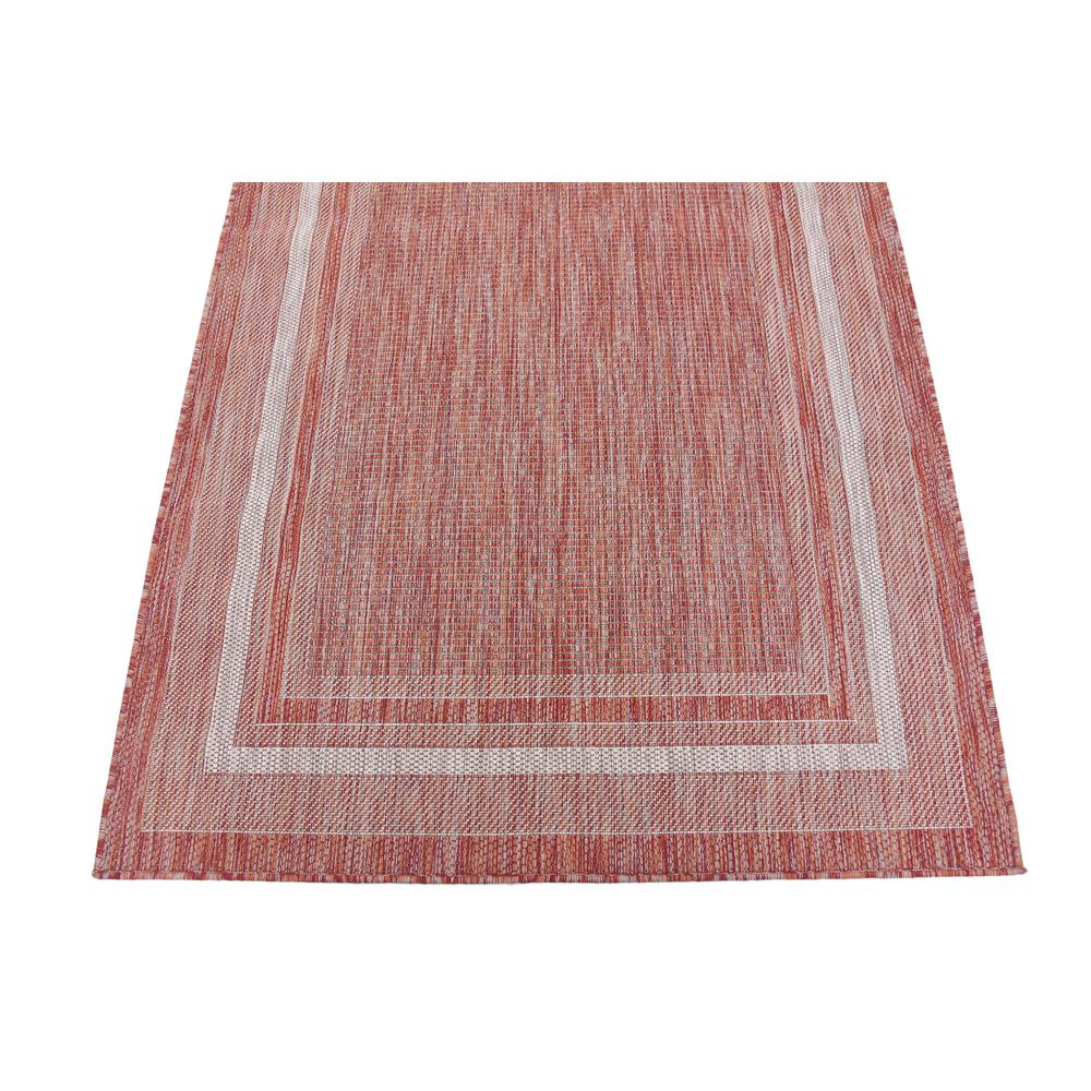 Outdoor Soft Border Rug, Rust Red (4' 0 x 6' 0). Picture 5