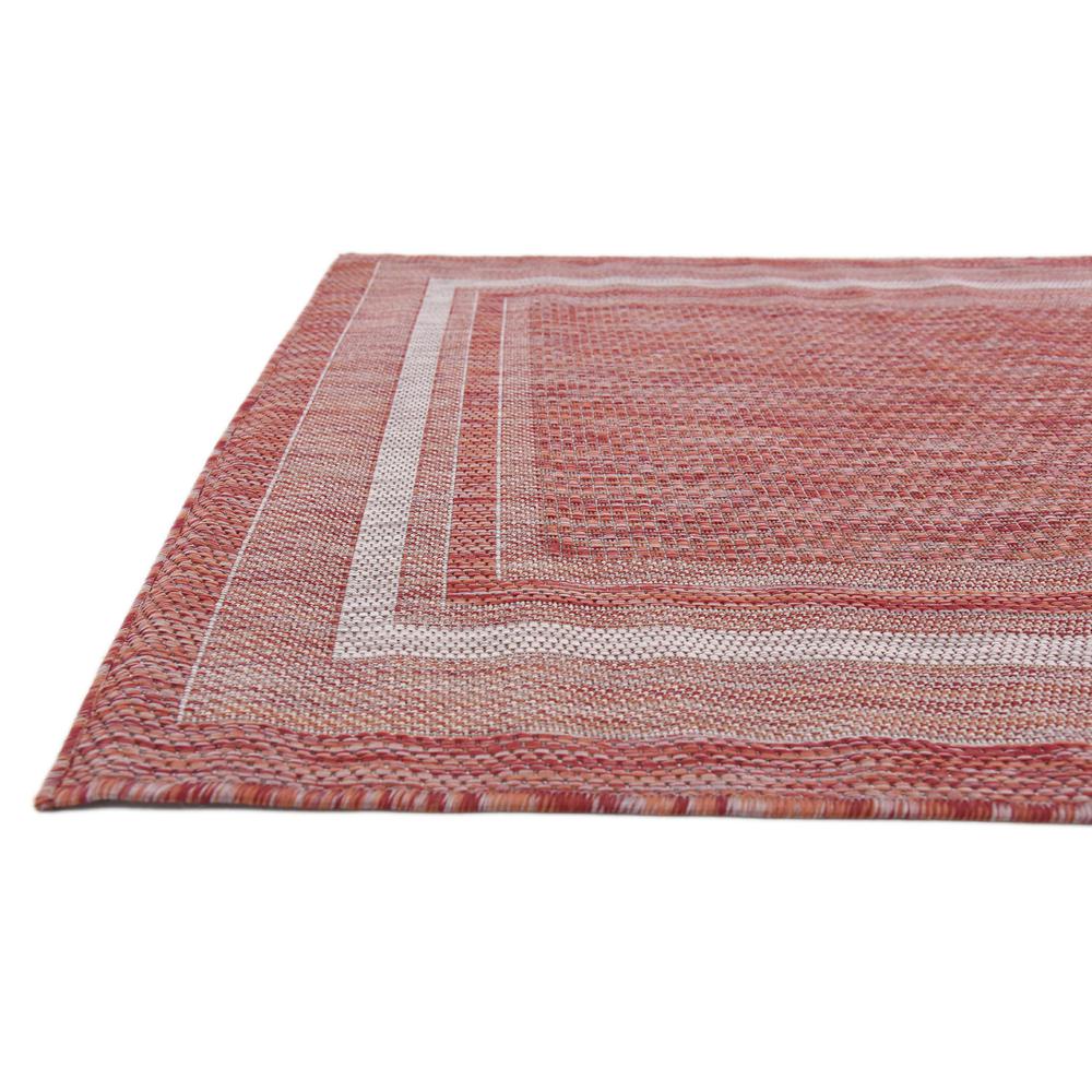 Outdoor Soft Border Rug, Rust Red (4' 0 x 6' 0). Picture 6