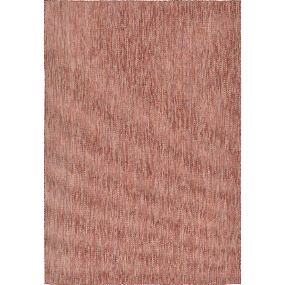 Outdoor Solid Rug, Rust Red (7' 0 x 10' 0). Picture 1