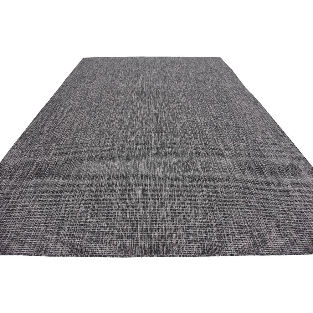 Outdoor Solid Rug, Black (8' 0 x 11' 4). Picture 5