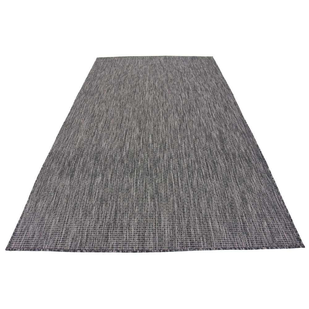 Outdoor Solid Rug, Black (5' 0 x 8' 0). Picture 5