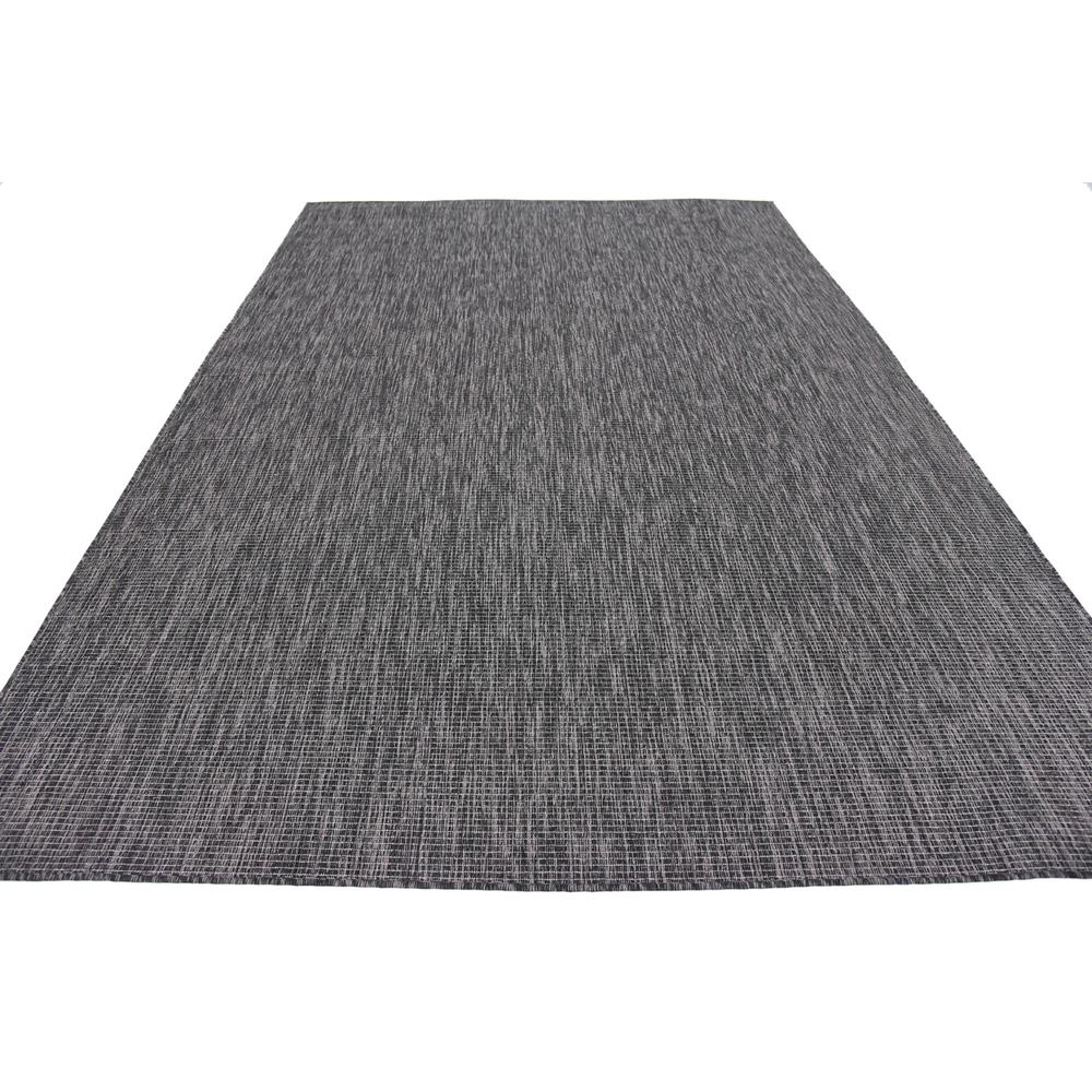 Outdoor Solid Rug, Black (7' 0 x 10' 0). Picture 5