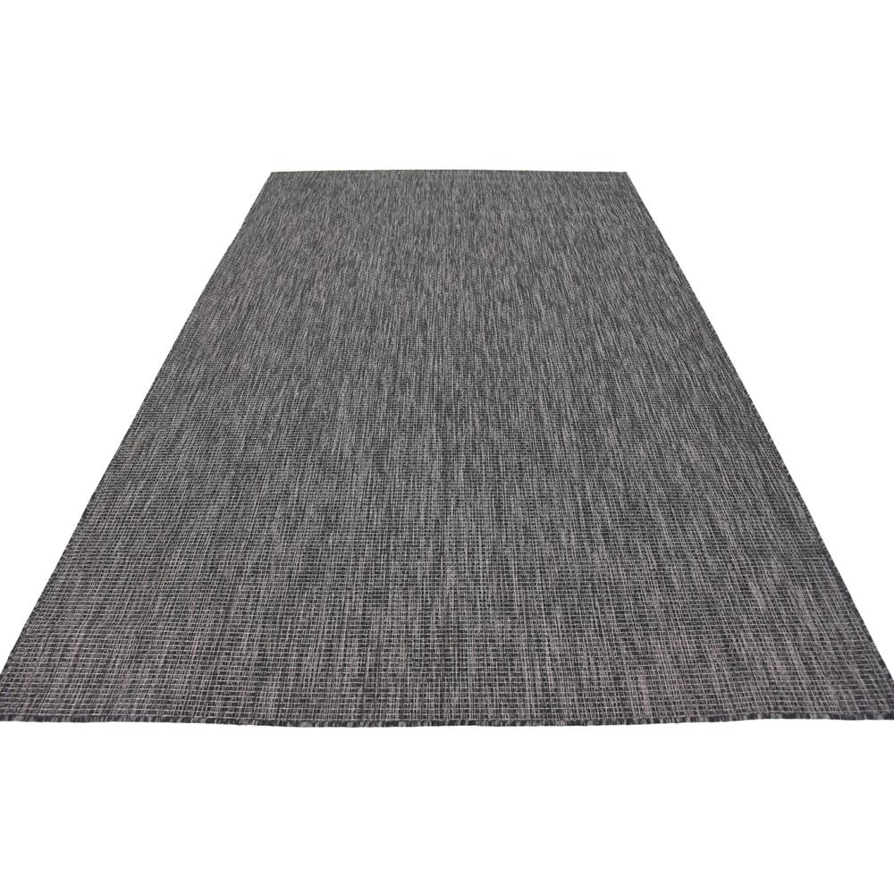 Outdoor Solid Rug, Black (6' 0 x 9' 0). Picture 5