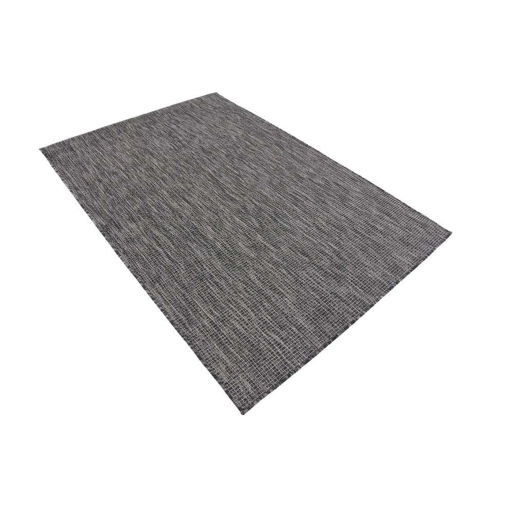 Outdoor Solid Rug, Black (4' 0 x 6' 0). Picture 4