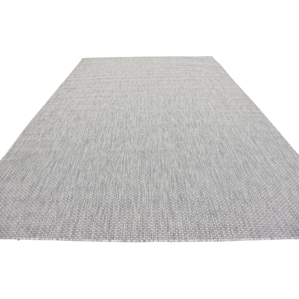 Outdoor Solid Rug, Light Gray (8' 0 x 11' 4). Picture 5