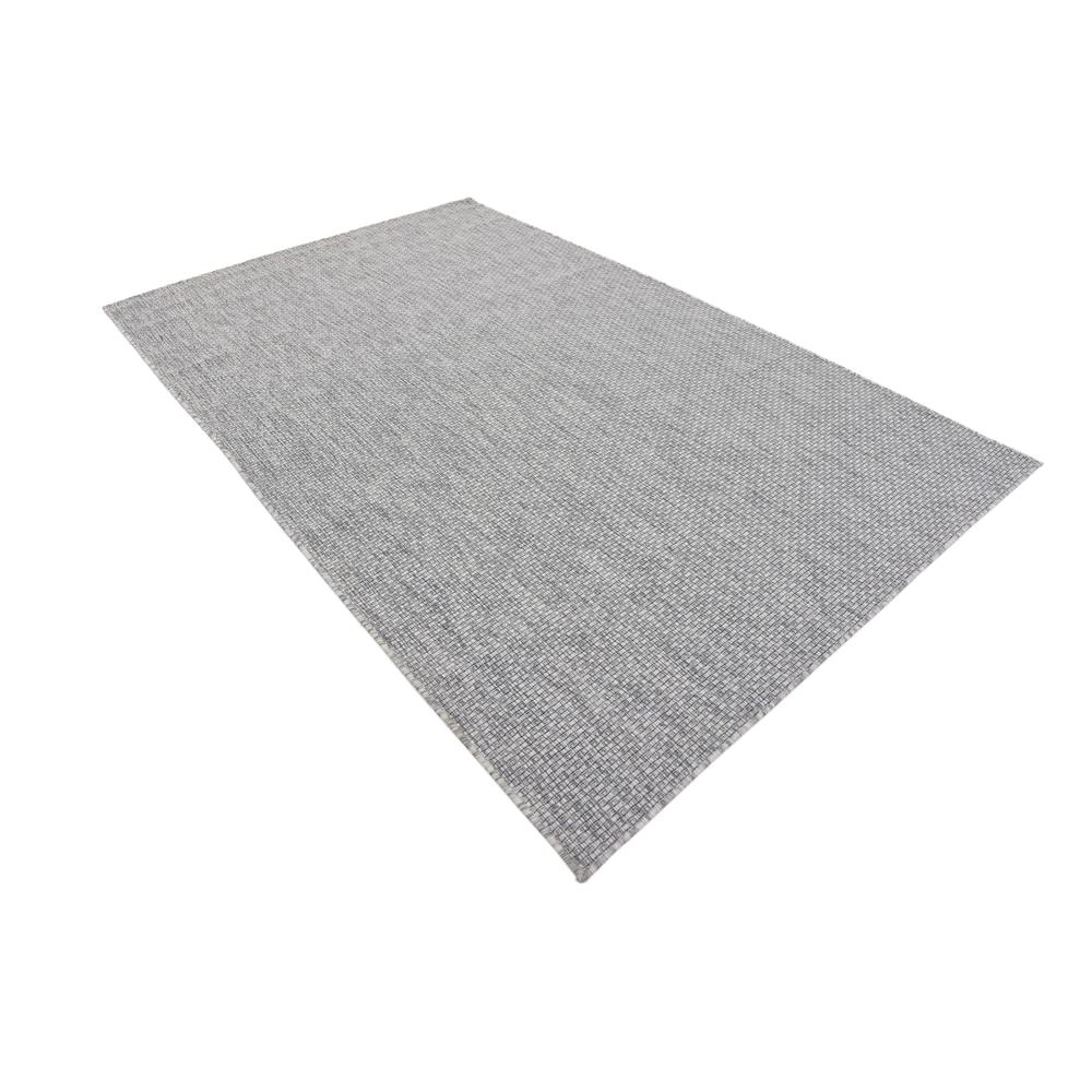 Outdoor Solid Rug, Light Gray (5' 0 x 8' 0). Picture 4