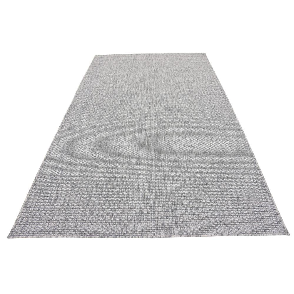 Outdoor Solid Rug, Light Gray (5' 0 x 8' 0). Picture 5