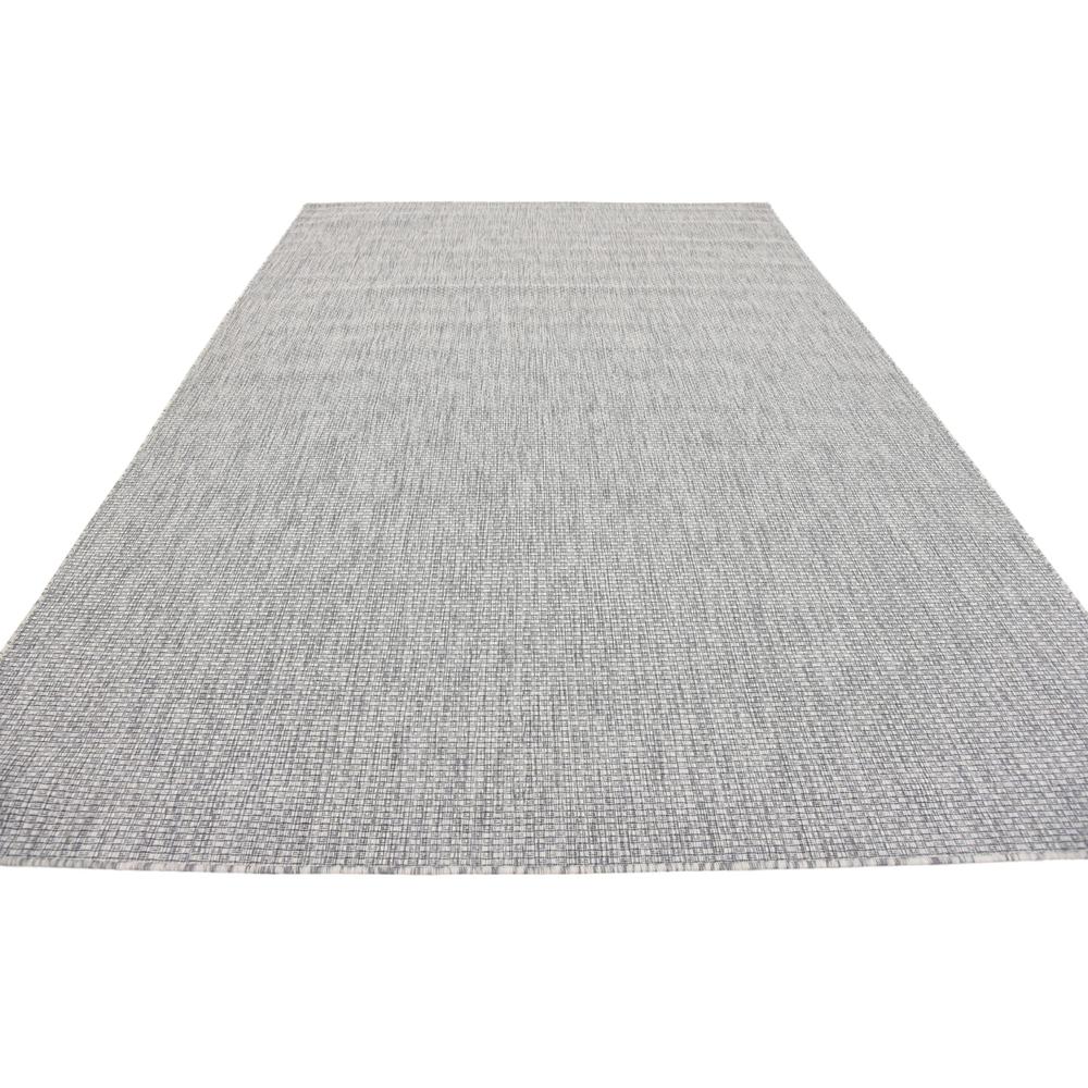Outdoor Solid Rug, Light Gray (7' 0 x 10' 0). Picture 5