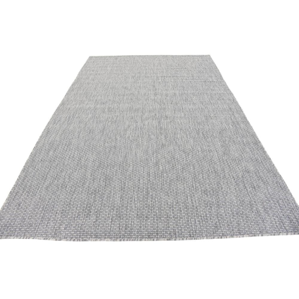 Outdoor Solid Rug, Light Gray (6' 0 x 9' 0). Picture 5