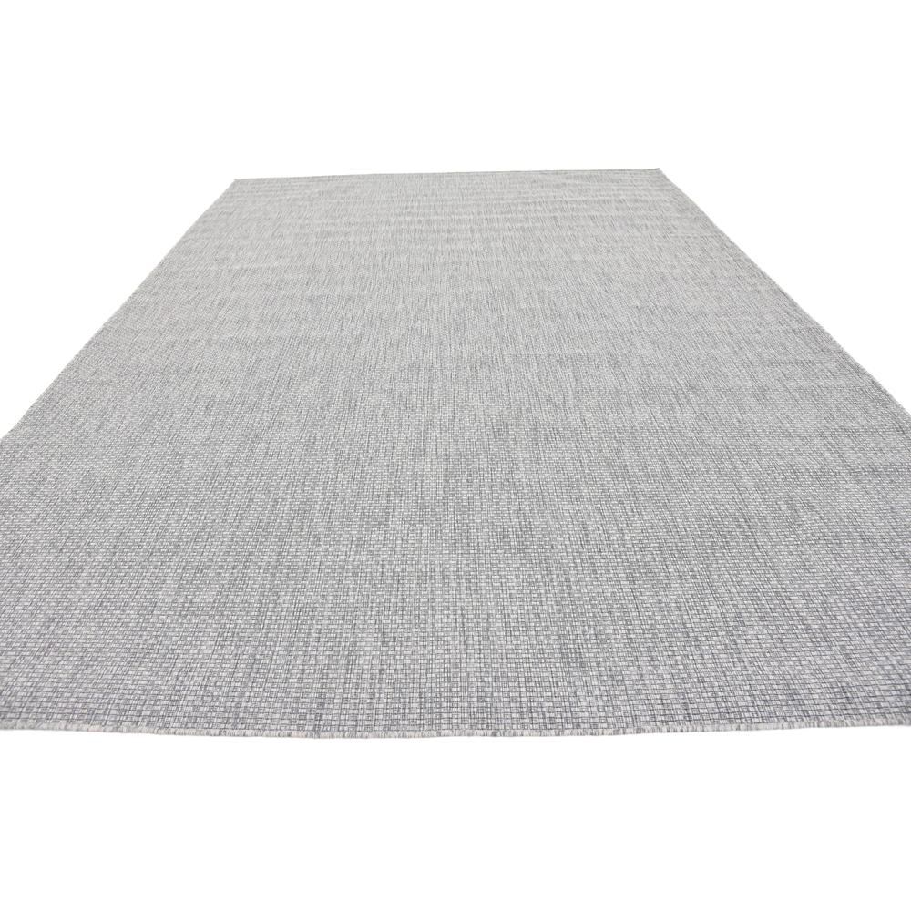 Outdoor Solid Rug, Light Gray (9' 0 x 12' 0). Picture 5