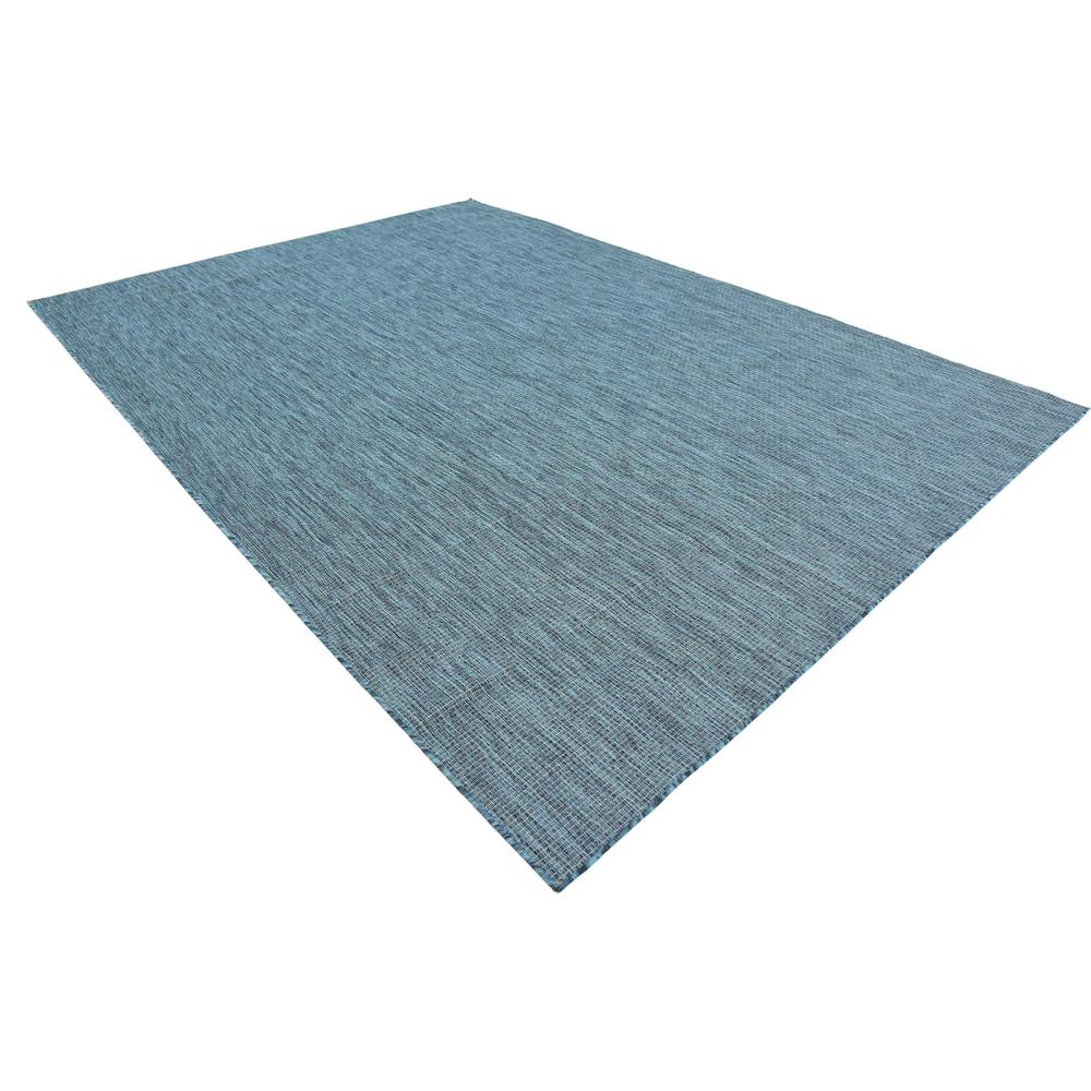 Outdoor Solid Rug, Teal (8' 0 x 11' 4). Picture 4