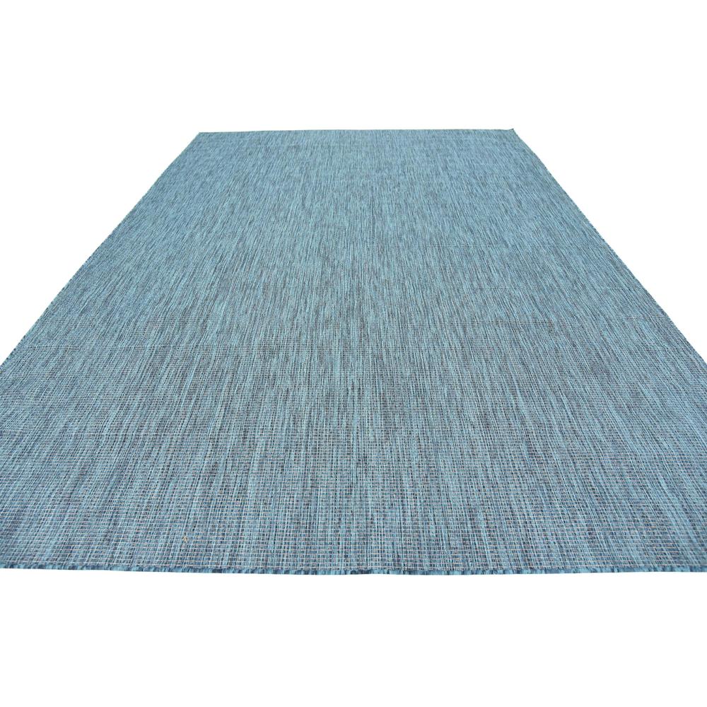 Outdoor Solid Rug, Teal (8' 0 x 11' 4). Picture 5