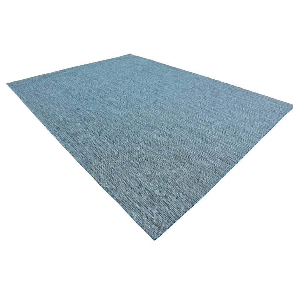 Outdoor Solid Rug, Teal (9' 0 x 12' 0). Picture 4
