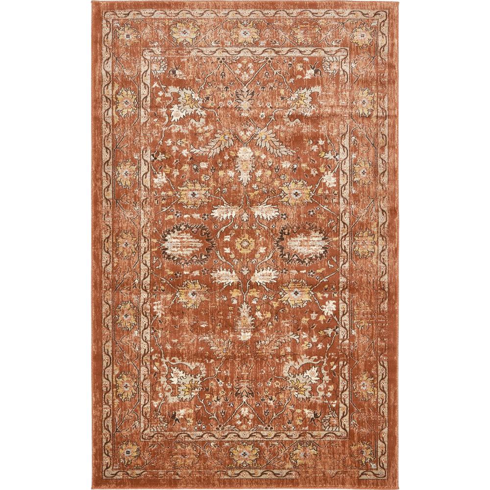 Osterbro Oslo Rug, Terracotta (5' 0 x 8' 0). Picture 1