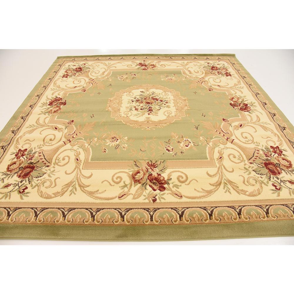 Henry Versailles Rug, Green (8' 0 x 8' 0). Picture 4