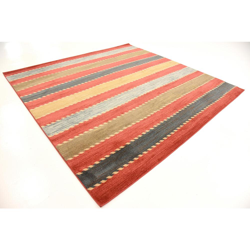 Monterey Fars Rug, Red (8' 0 x 8' 0). Picture 3