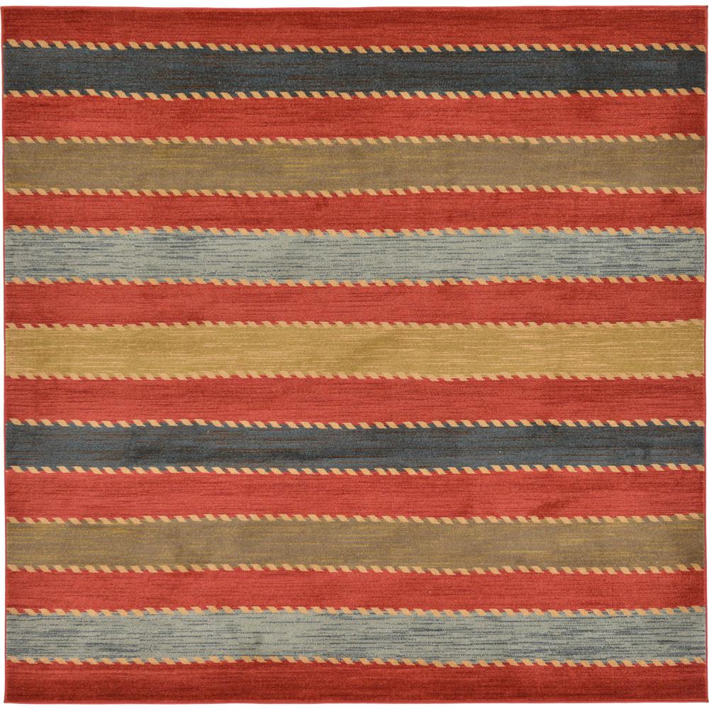 Monterey Fars Rug, Red (8' 0 x 8' 0). Picture 1