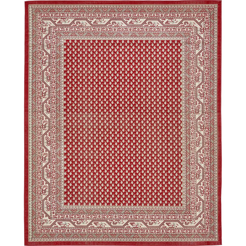 Allover Williamsburg Rug, Red (8' 0 x 10' 0). Picture 1
