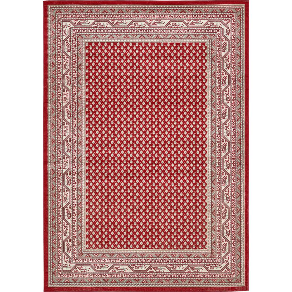 Allover Williamsburg Rug, Red (7' 0 x 10' 0). Picture 1