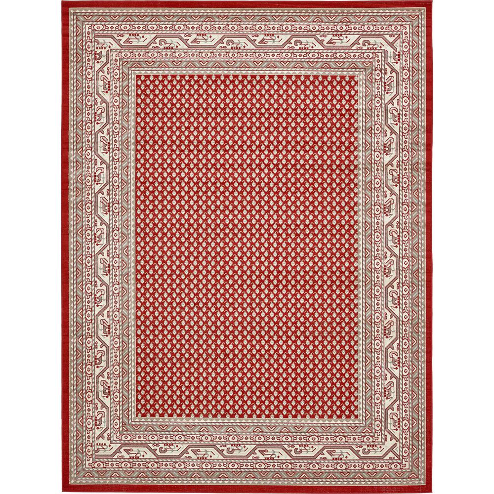 Allover Williamsburg Rug, Red (9' 0 x 12' 0). Picture 1