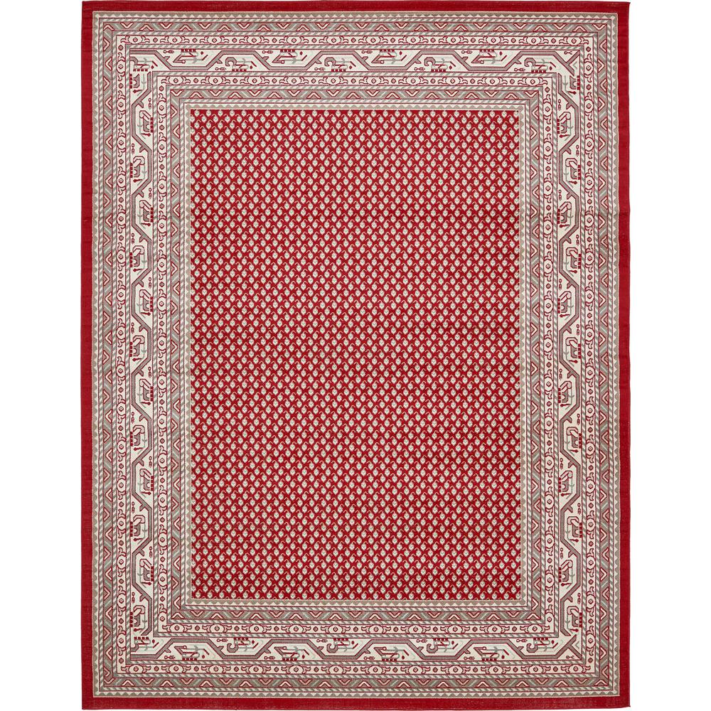 Allover Williamsburg Rug, Red (10' 0 x 13' 0). Picture 1