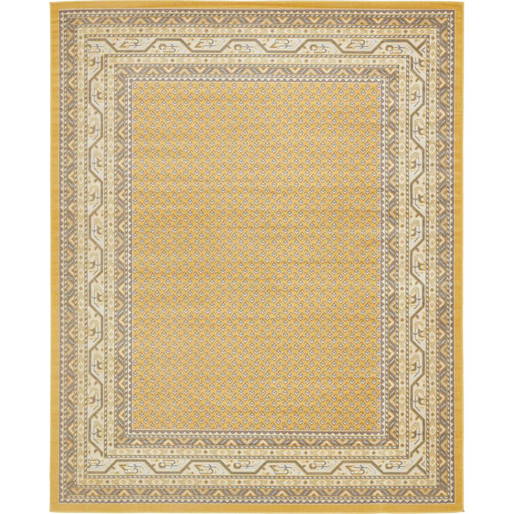 Allover Williamsburg Rug, Yellow (8' 0 x 10' 0). Picture 1