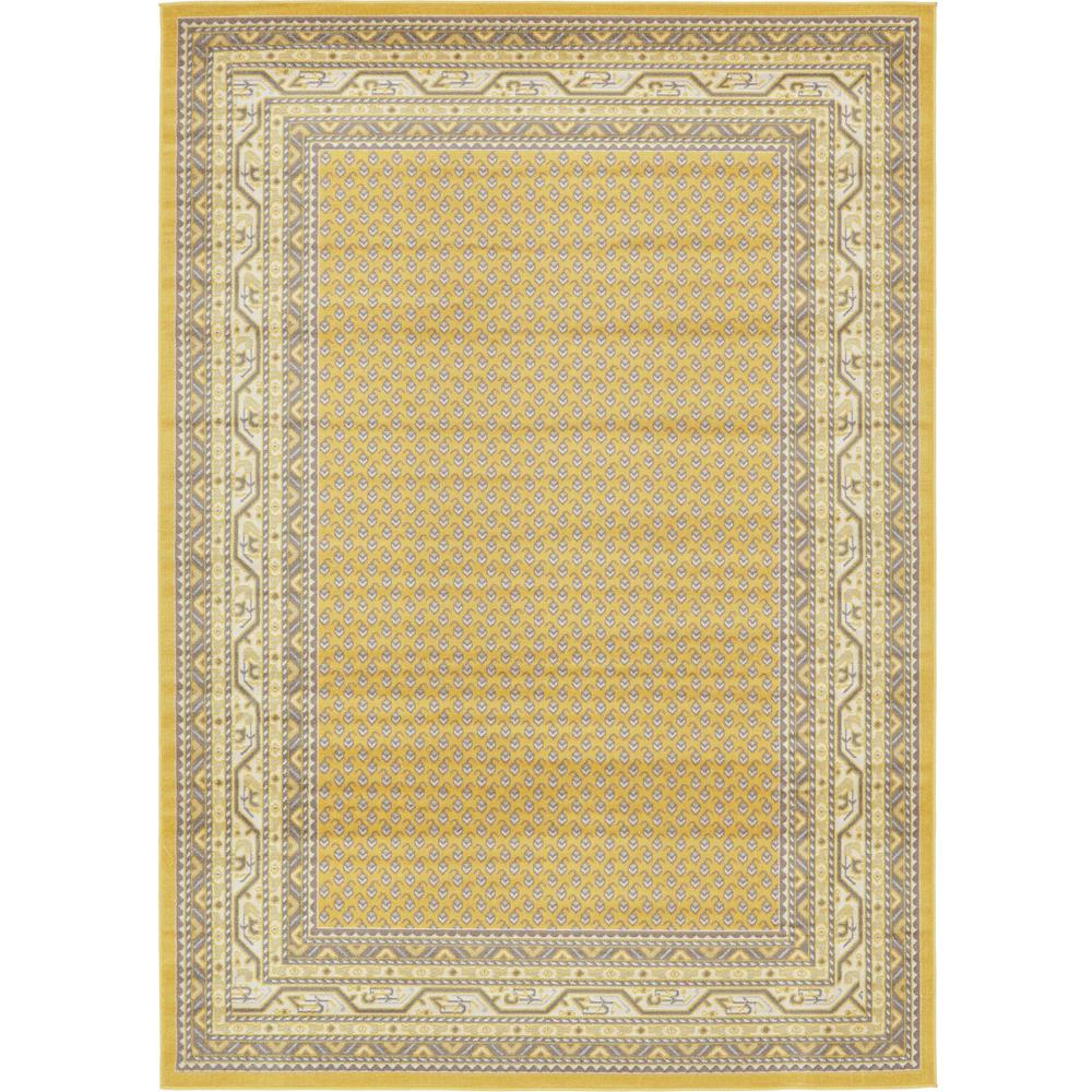 Allover Williamsburg Rug, Yellow (7' 0 x 10' 0). Picture 1