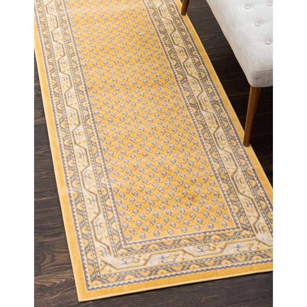 Allover Williamsburg Rug, Yellow (2' 9 x 9' 10). Picture 2