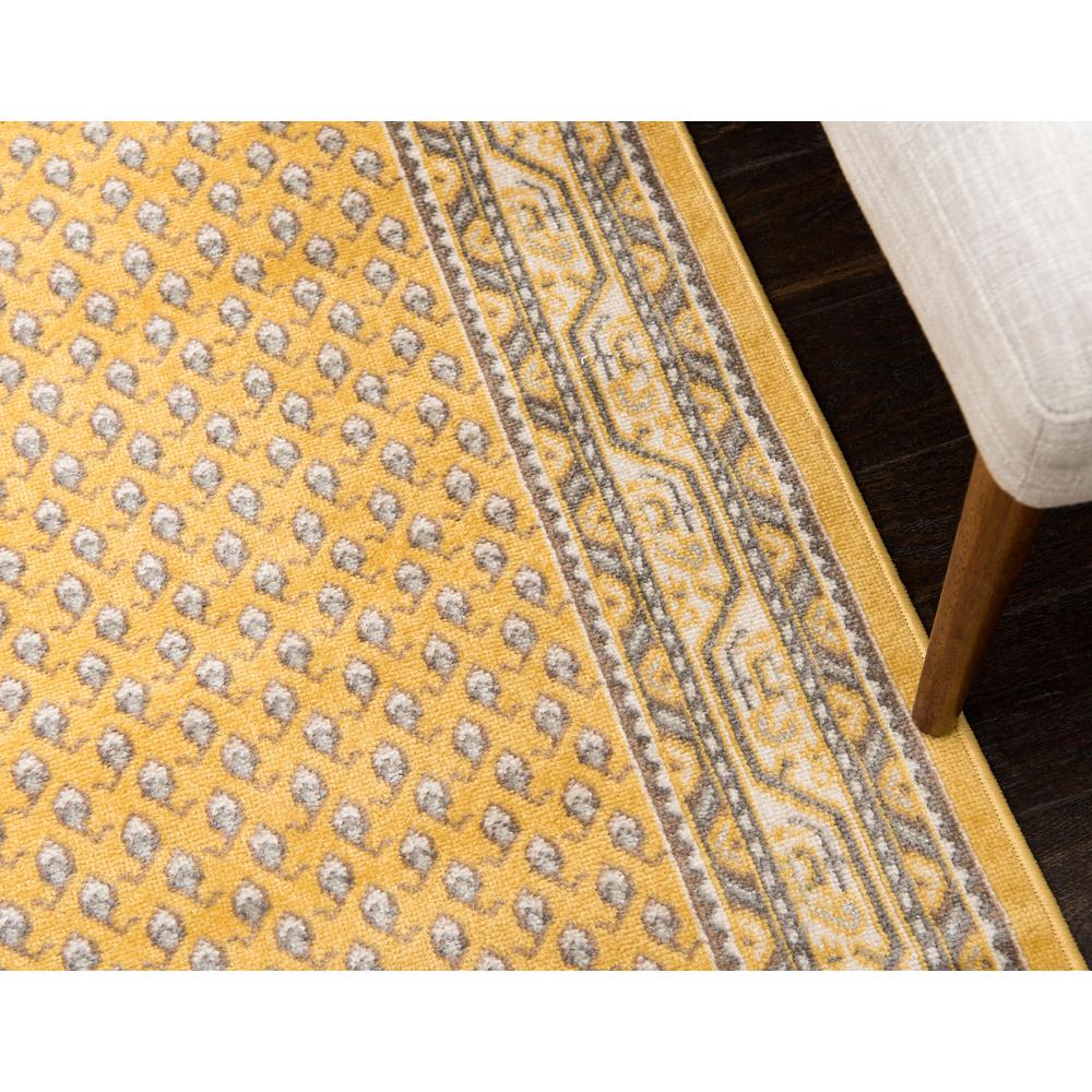 Allover Williamsburg Rug, Yellow (2' 9 x 9' 10). Picture 5