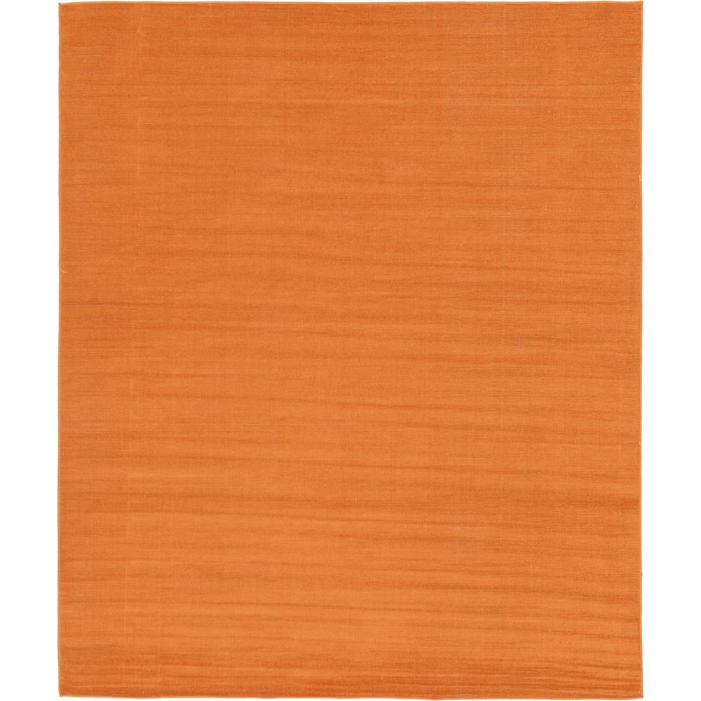 Solid Williamsburg Rug, Orange (8' 0 x 10' 0). Picture 1