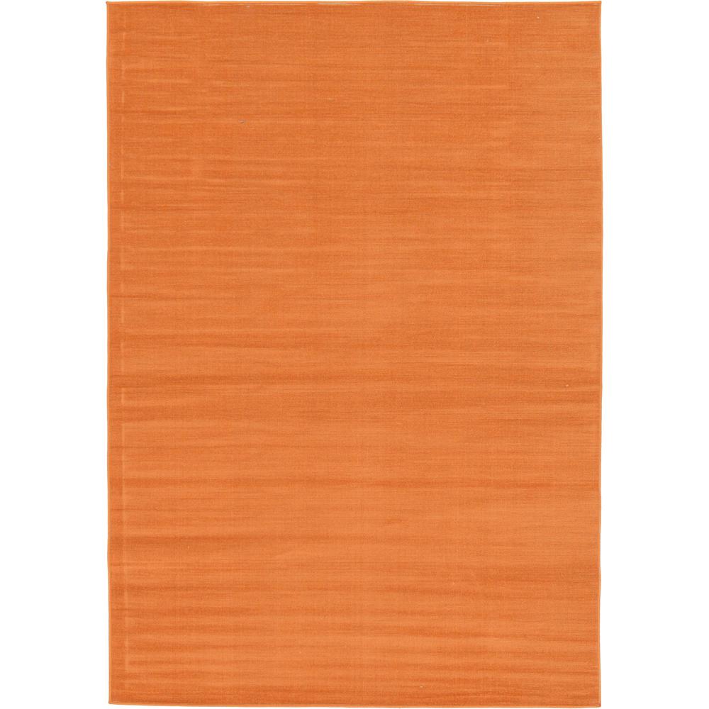 Solid Williamsburg Rug, Orange (6' 0 x 9' 0). Picture 1