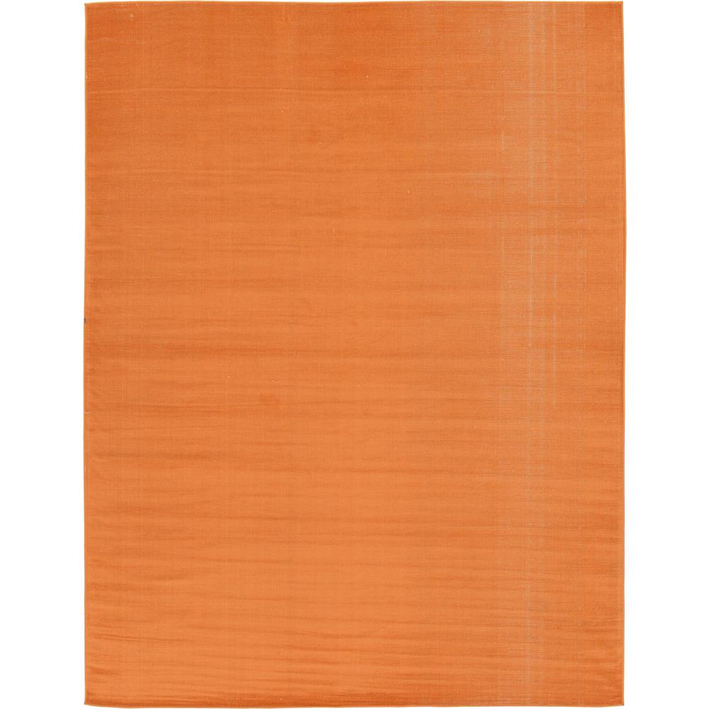 Solid Williamsburg Rug, Orange (9' 0 x 12' 0). Picture 1
