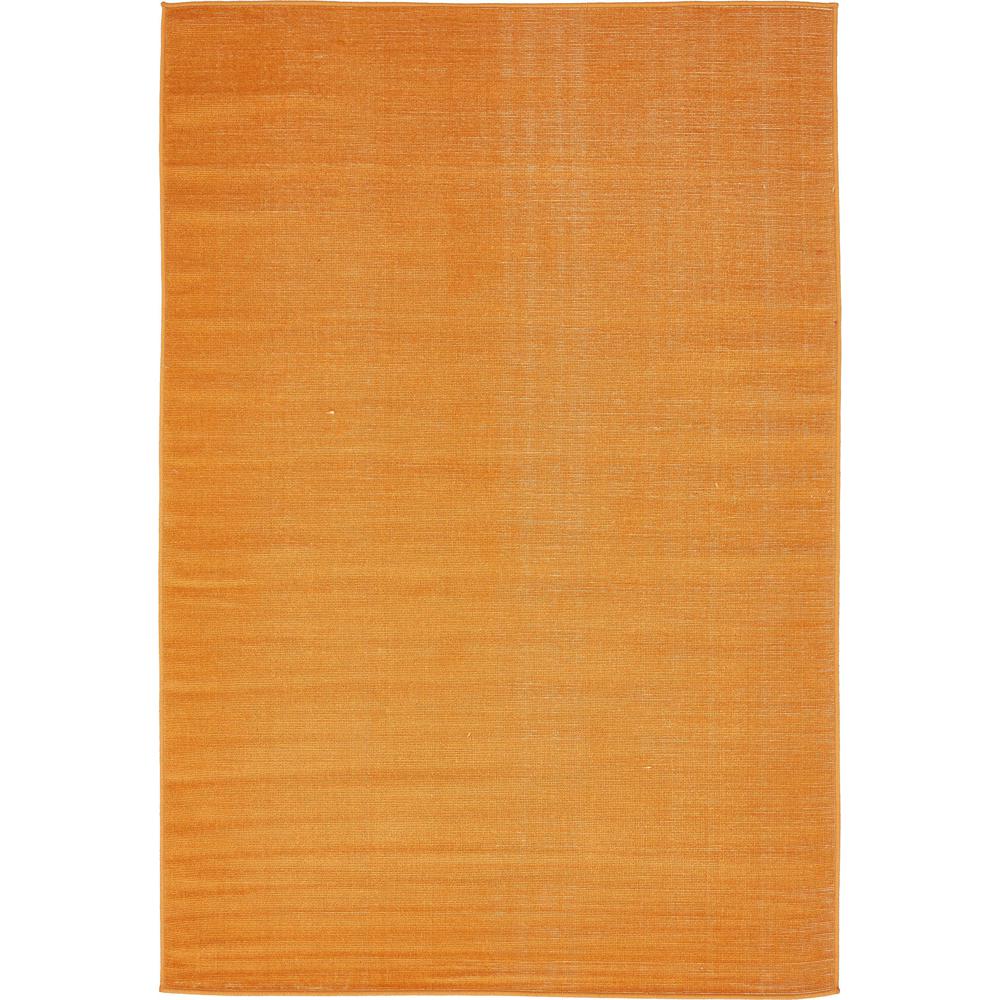 Solid Williamsburg Rug, Orange (4' 0 x 6' 0). Picture 1