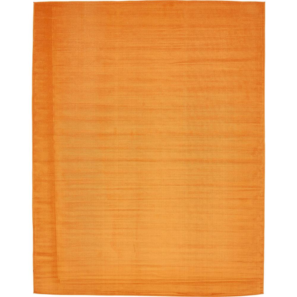 Solid Williamsburg Rug, Orange (10' 0 x 13' 0). Picture 1