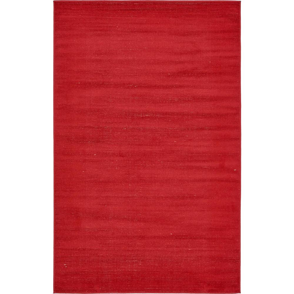 Solid Williamsburg Rug, Red (5' 0 x 8' 0). Picture 1