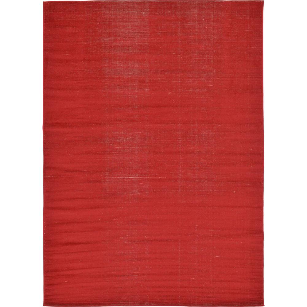 Solid Williamsburg Rug, Red (7' 0 x 10' 0). Picture 1