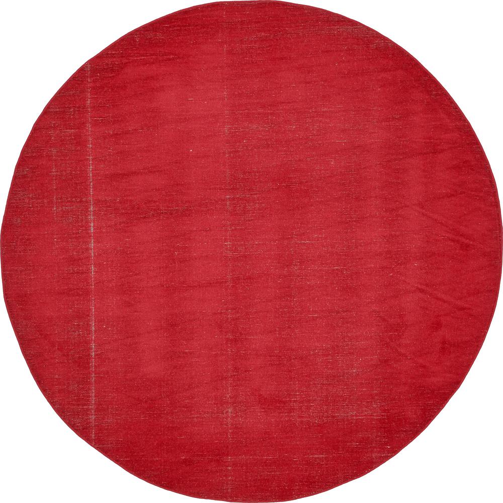 Solid Williamsburg Rug, Red (8' 0 x 8' 0). Picture 1