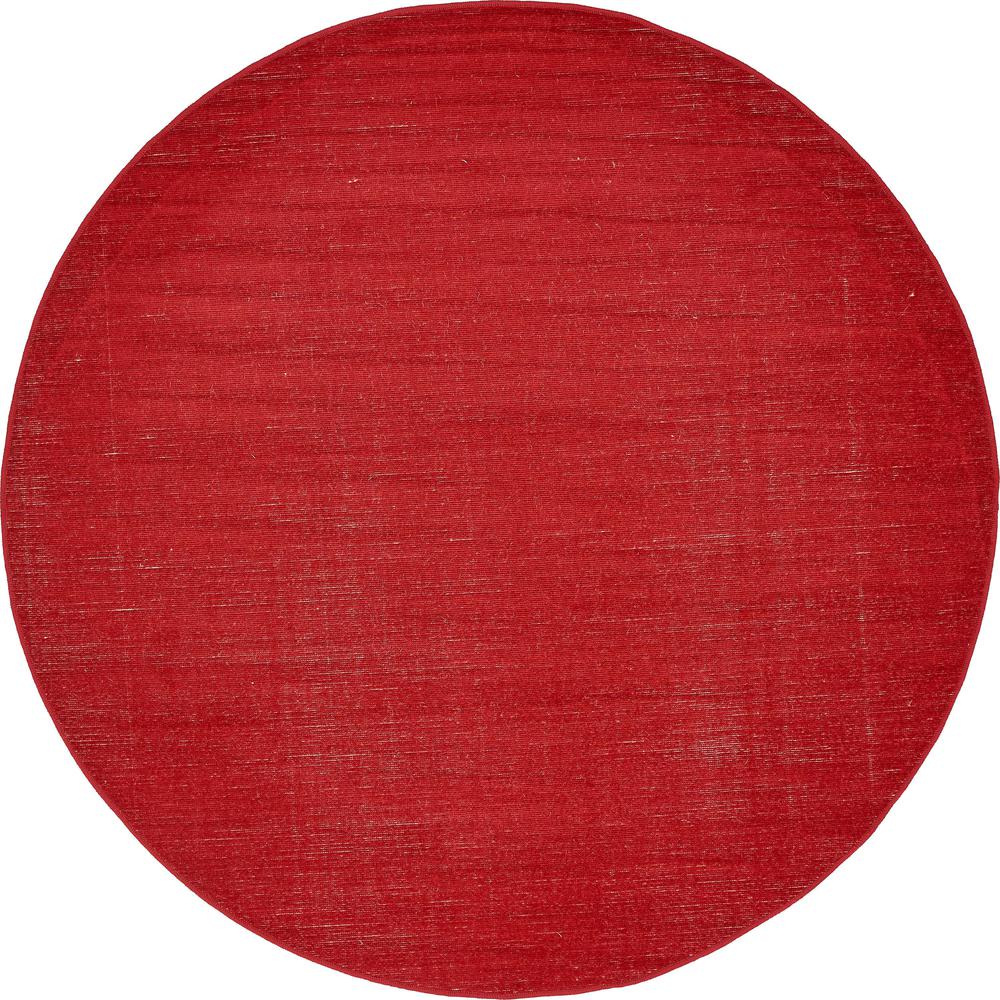 Solid Williamsburg Rug, Red (5' 0 x 5' 0). Picture 1