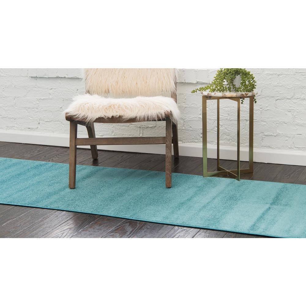 Solid Williamsburg Rug, Teal (2' 9 x 9' 10). Picture 3