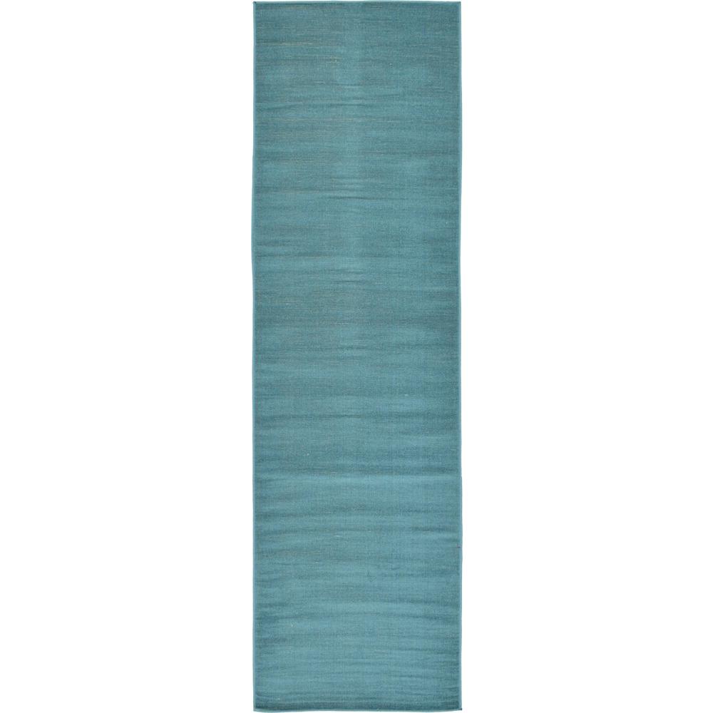 Solid Williamsburg Rug, Teal (2' 9 x 9' 10). Picture 1