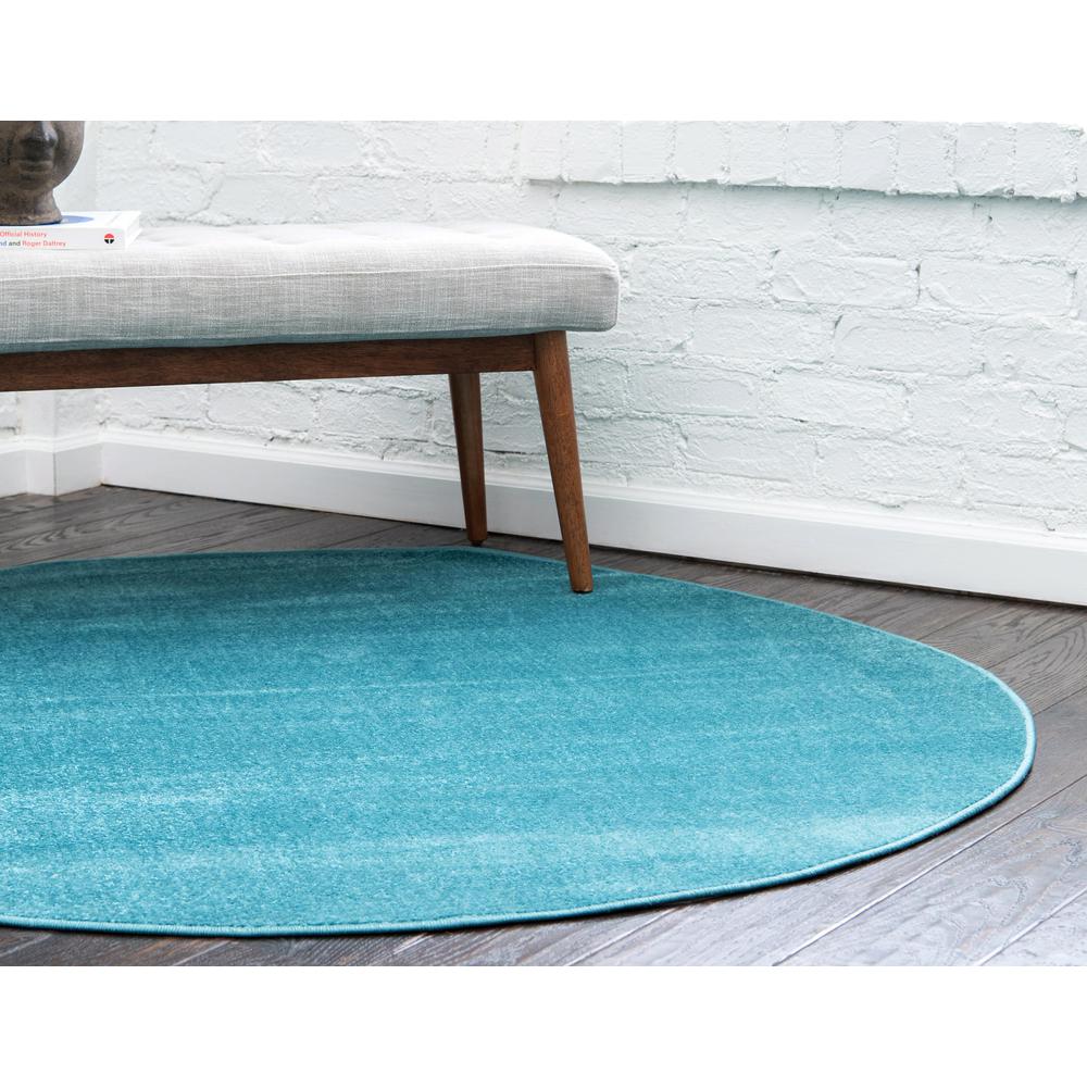 Solid Williamsburg Rug, Teal (8' 0 x 8' 0). Picture 4