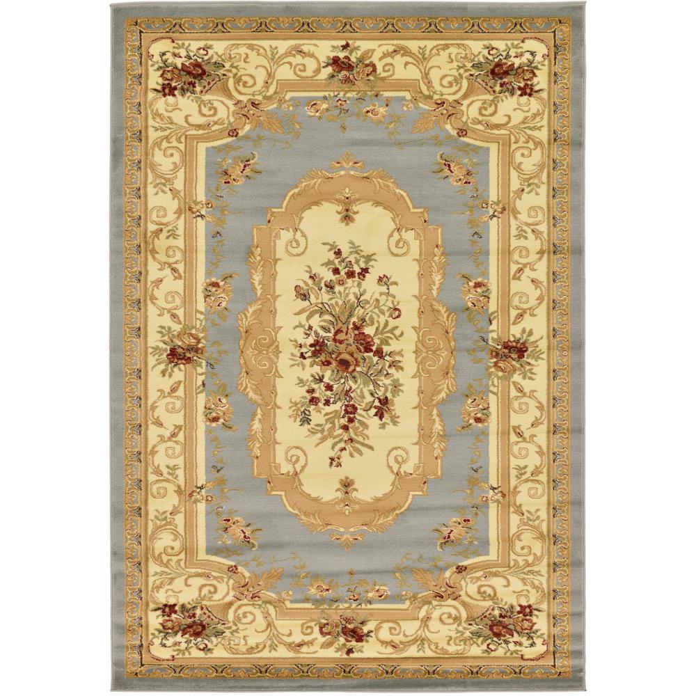 Henry Versailles Rug, Slate Blue (6' 0 x 9' 0). Picture 1