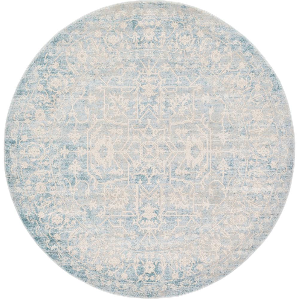 Olympia New Classical Rug, Blue (6' 0 x 6' 0). Picture 1