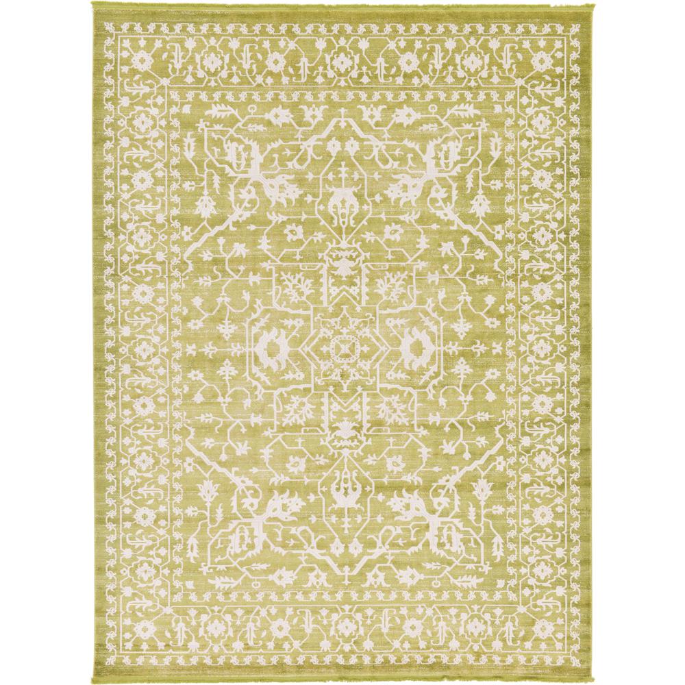 Olympia New Classical Rug, Light Green (10' 0 x 13' 0). Picture 1