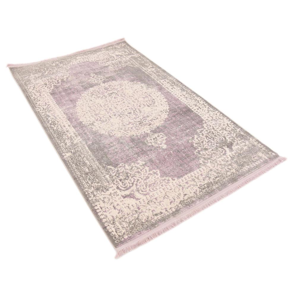 Olwen New Classical Rug, Purple (3' 3 x 5' 3). Picture 3