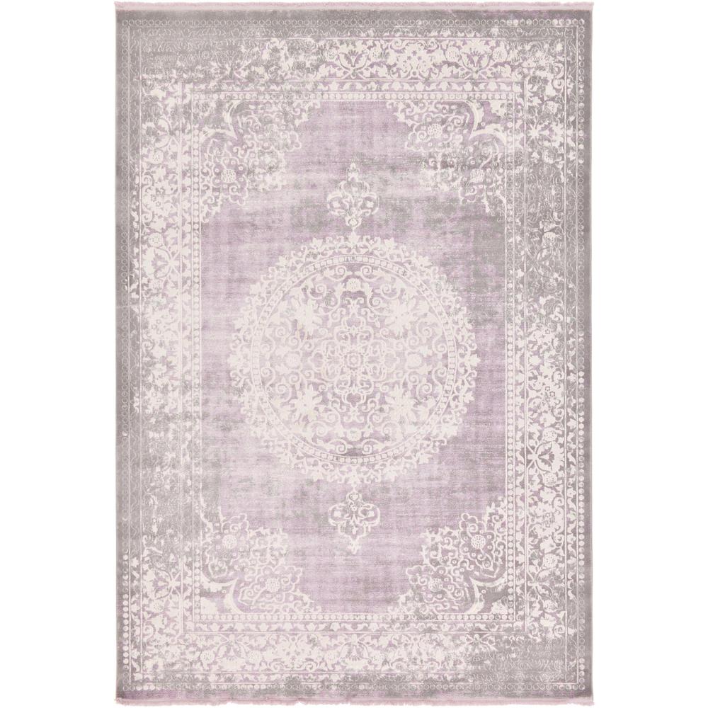 Olwen New Classical Rug, Purple (8' 0 x 11' 4). The main picture.