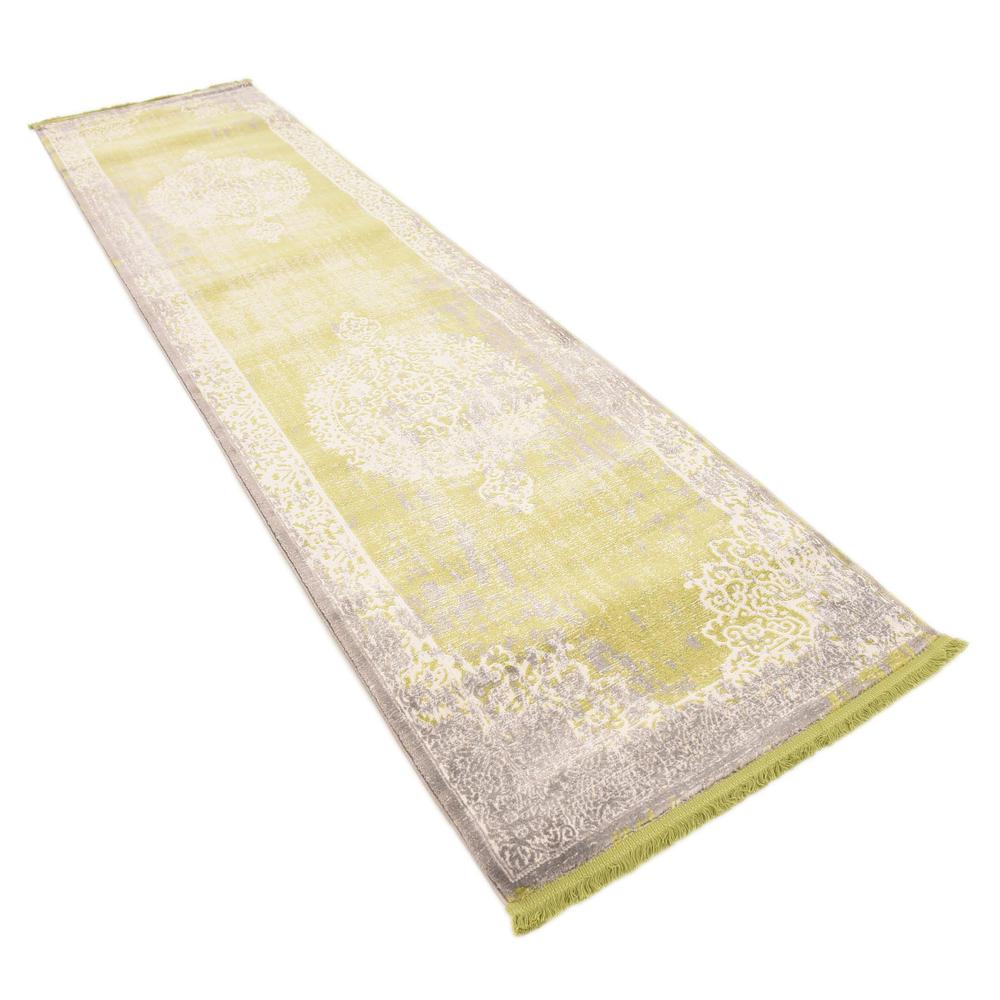 Olwen New Classical Rug, Light Green (2' 7 x 10' 0). Picture 3