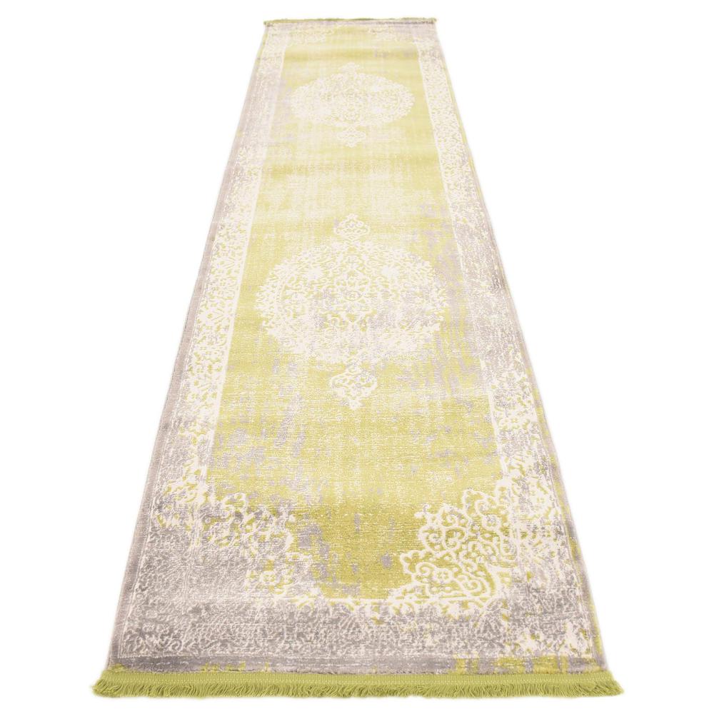 Olwen New Classical Rug, Light Green (2' 7 x 10' 0). Picture 4