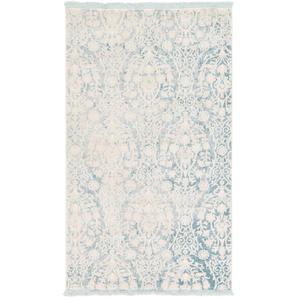 Tyche New Classical Rug, Light Blue (3' 3 x 5' 3). Picture 1