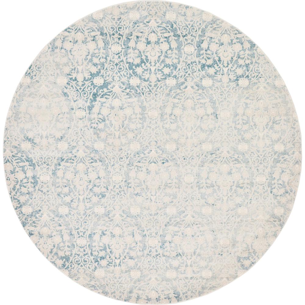 Tyche New Classical Rug, Light Blue (8' 0 x 8' 0). Picture 1